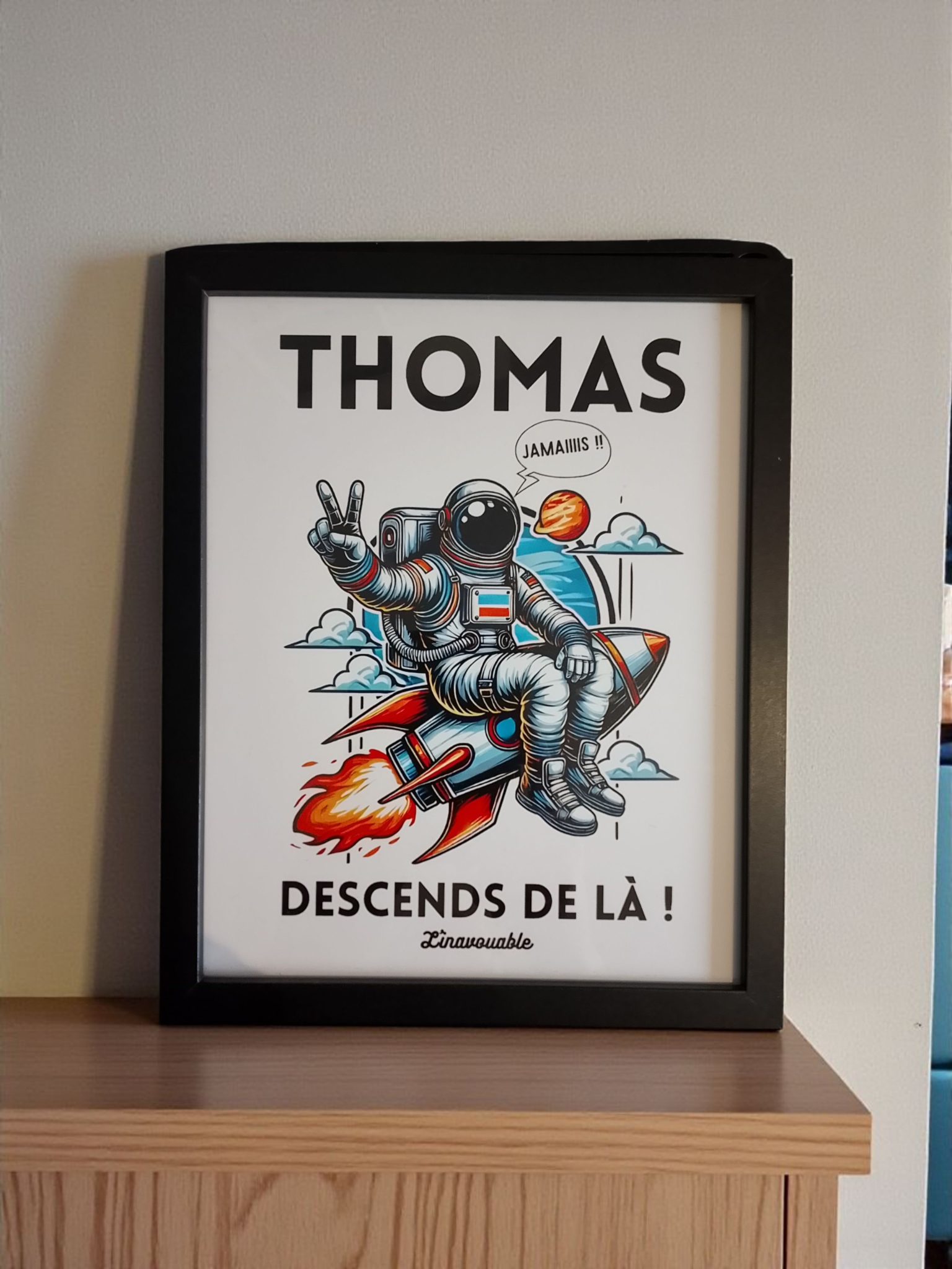 CADRE "PLAN CU-LINAIRE..." Moyen noir