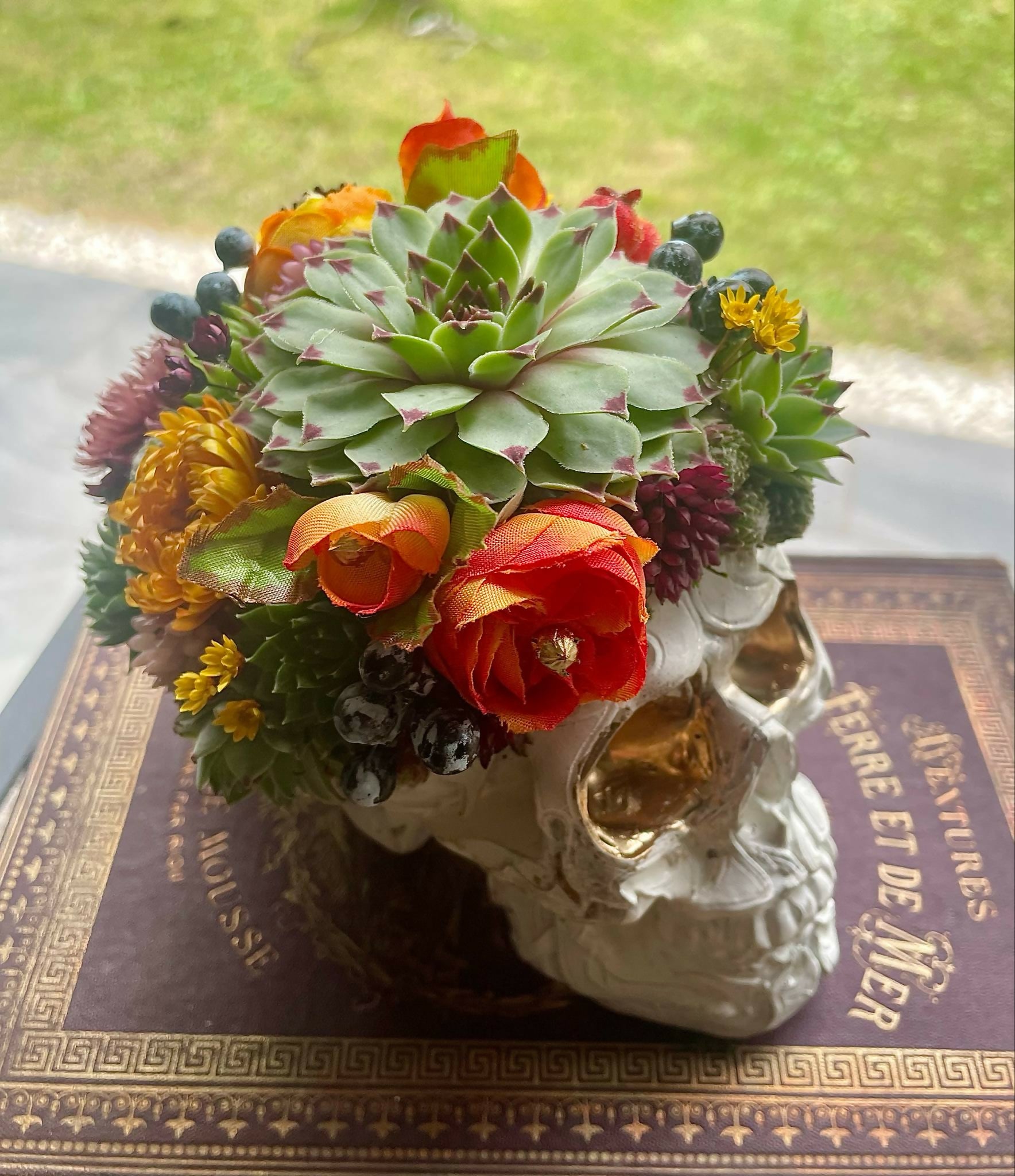 Tête de mort blanche