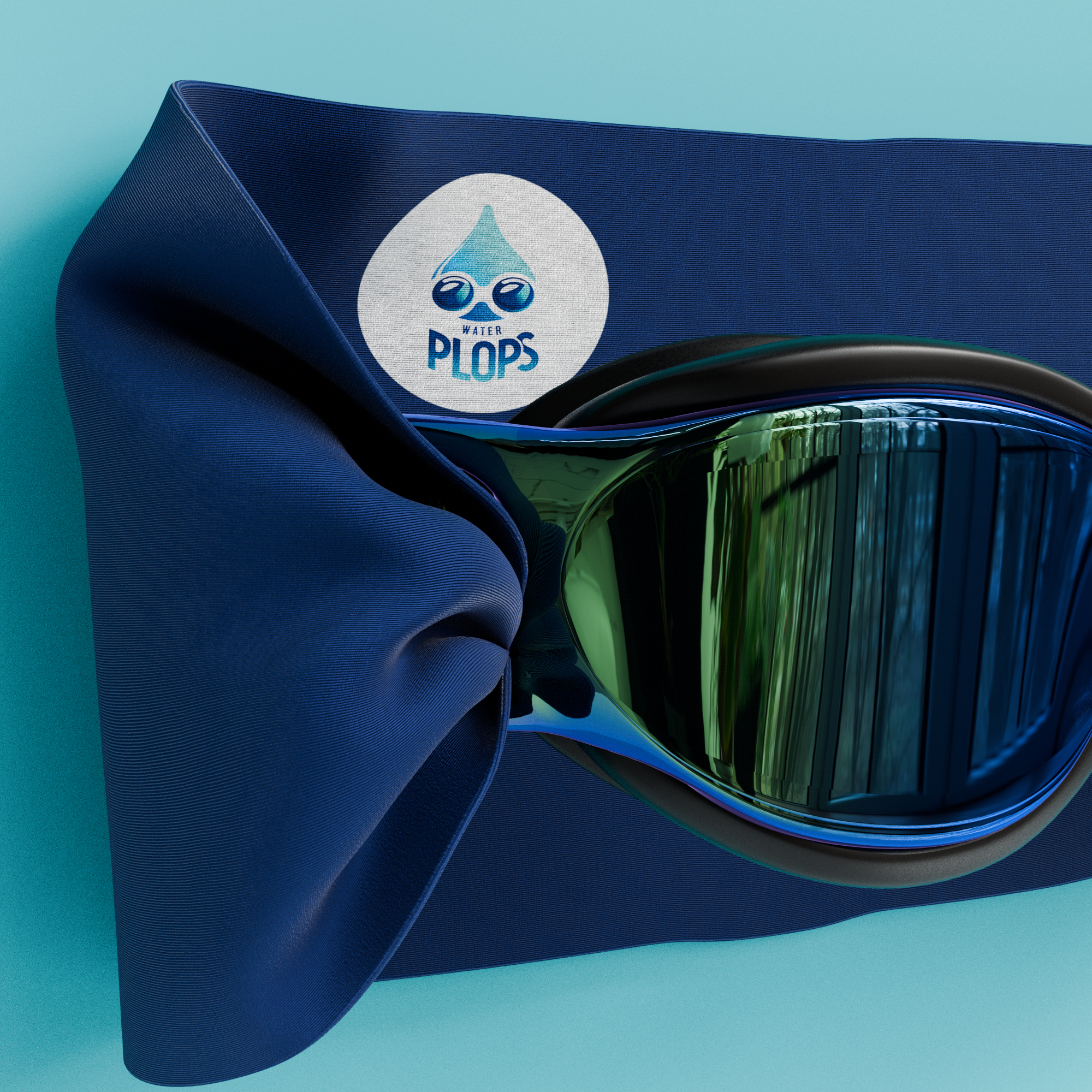 Uni Blue - Adult Swimming Goggles