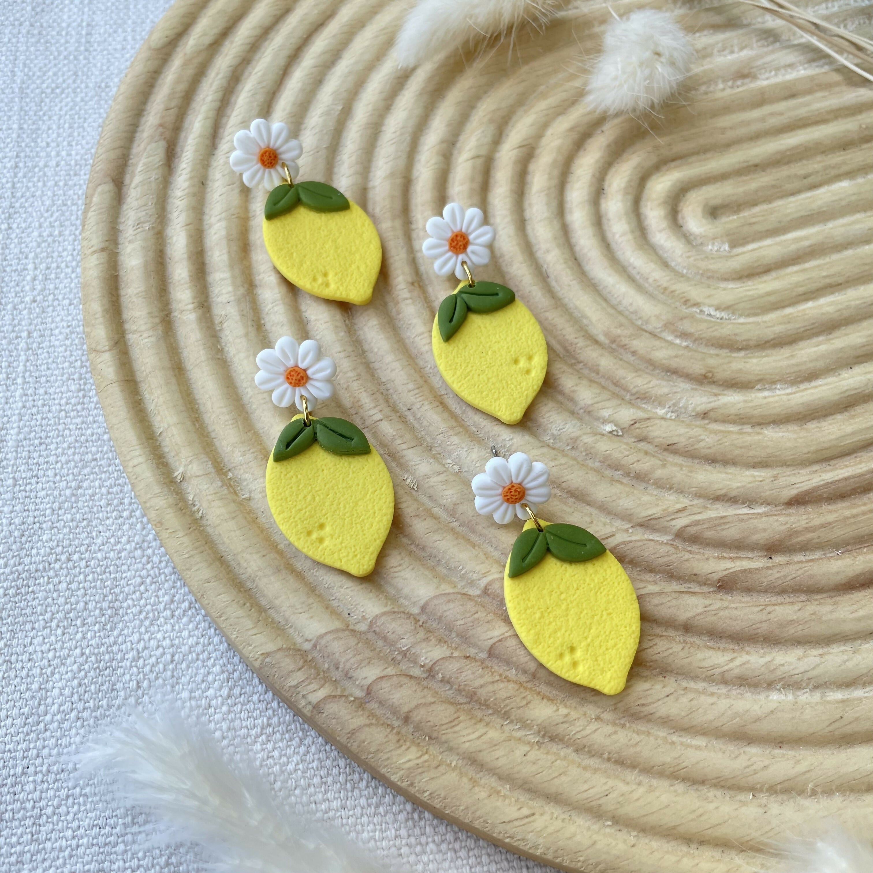 Boucles Citron Fleur