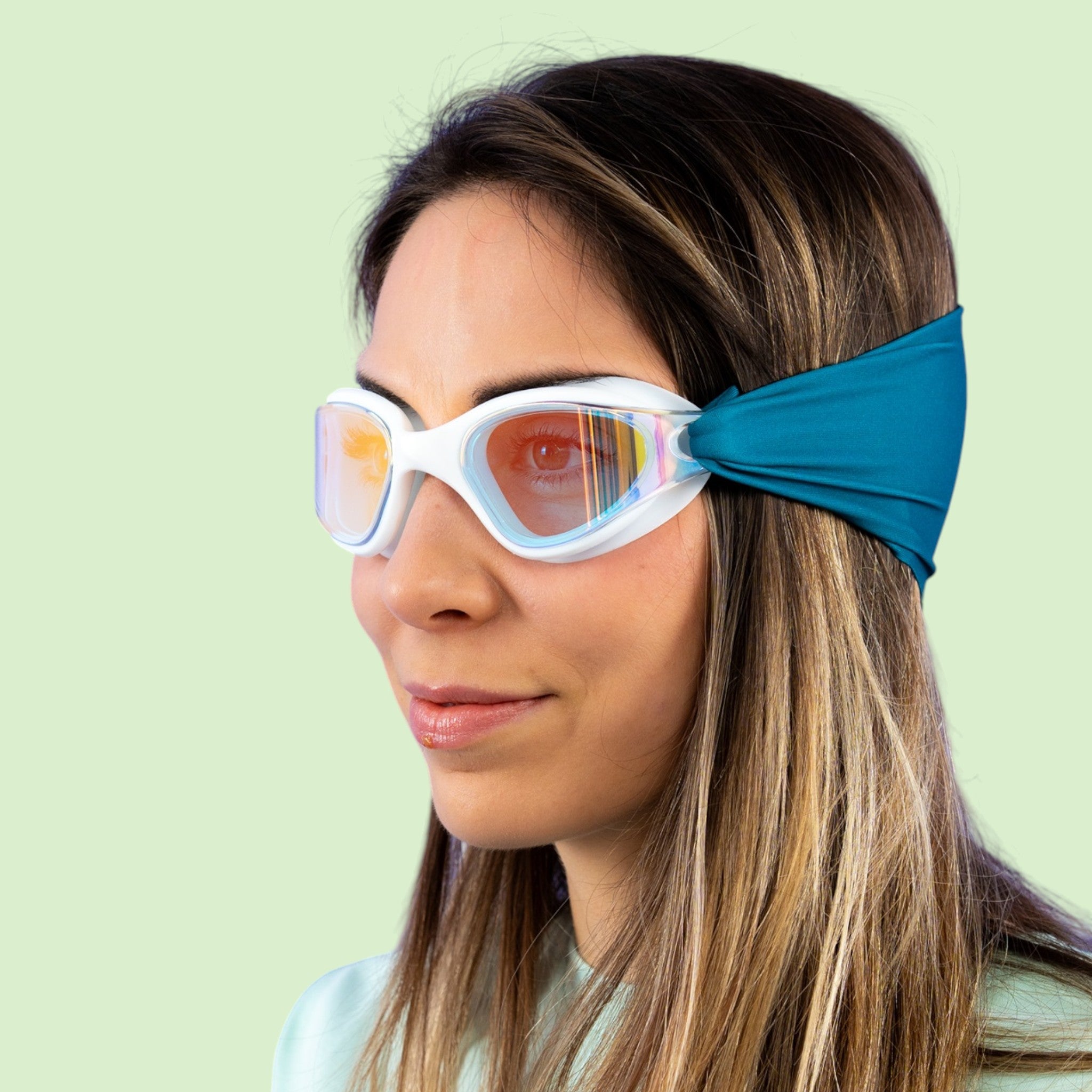Teal Solid - Adult Swimming Goggles