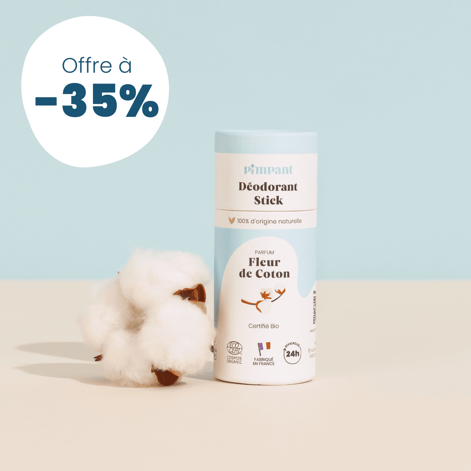 Déodorant Fleur de Coton Solide (-35%)
