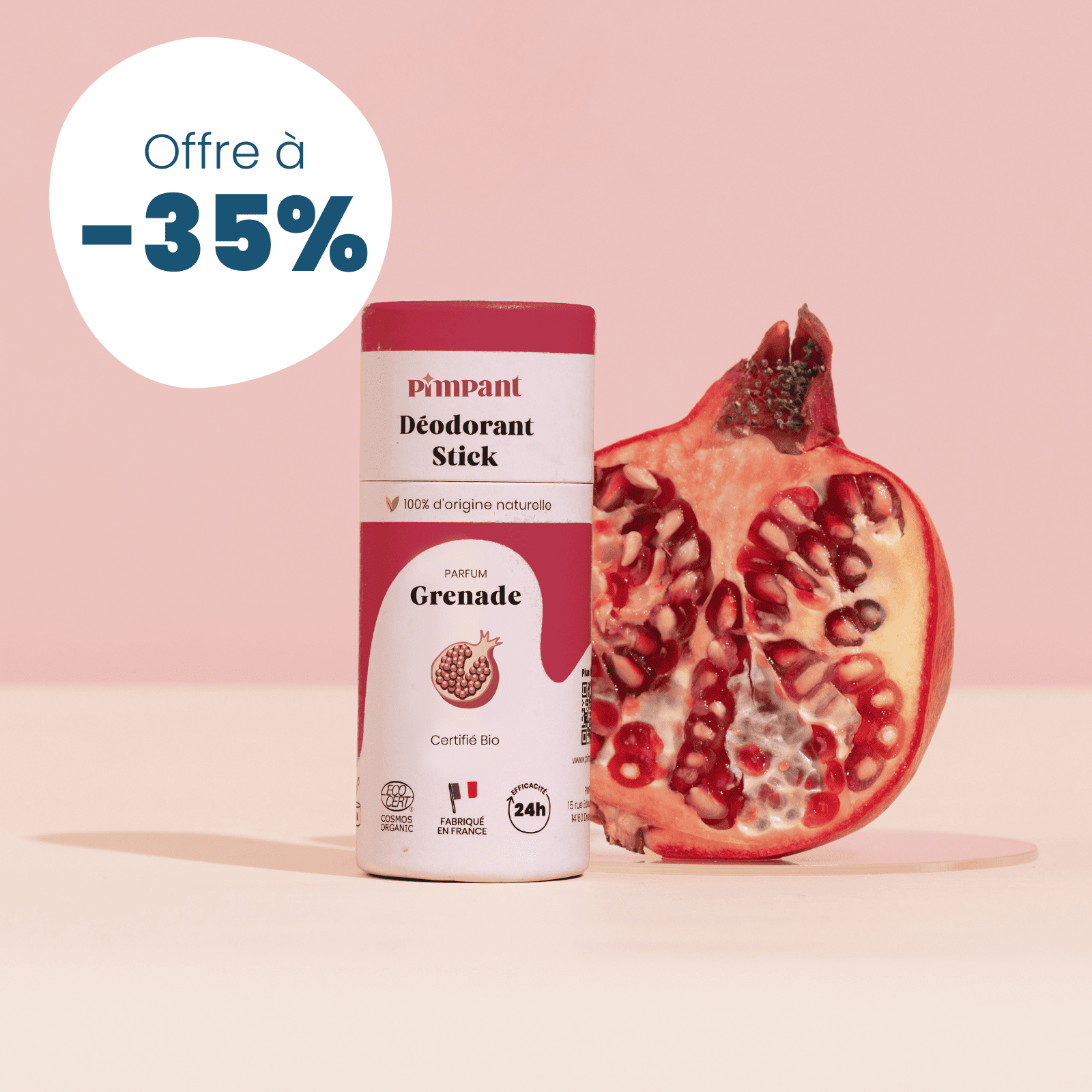 Pomegranate Solid Deodorant (-35%)