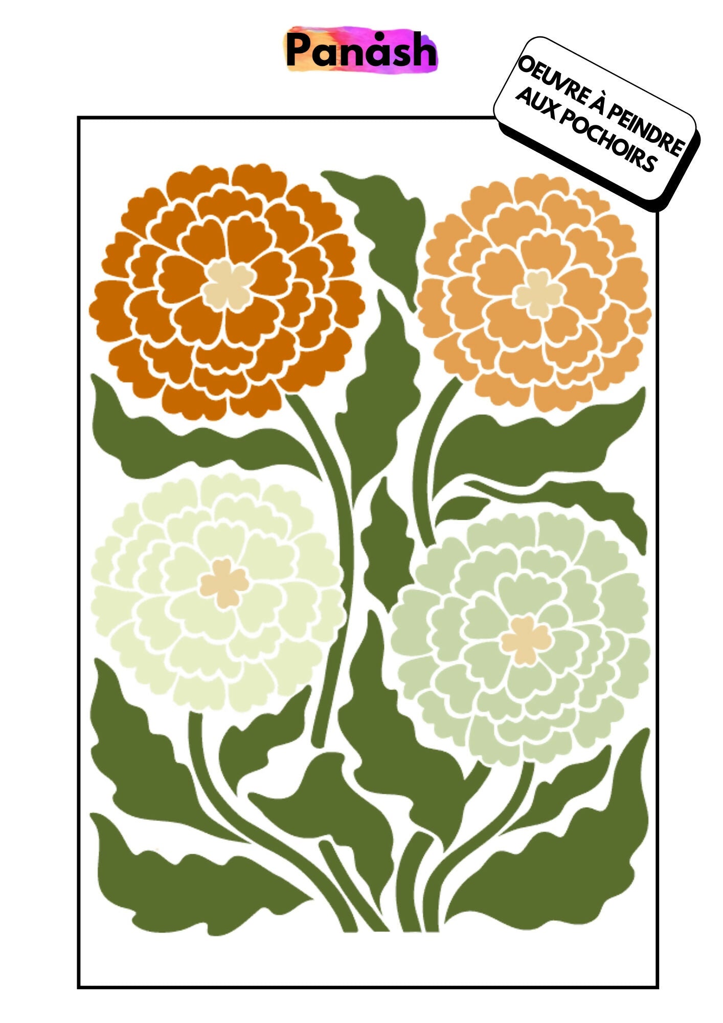 A4 HORTENSE STENCIL KIT