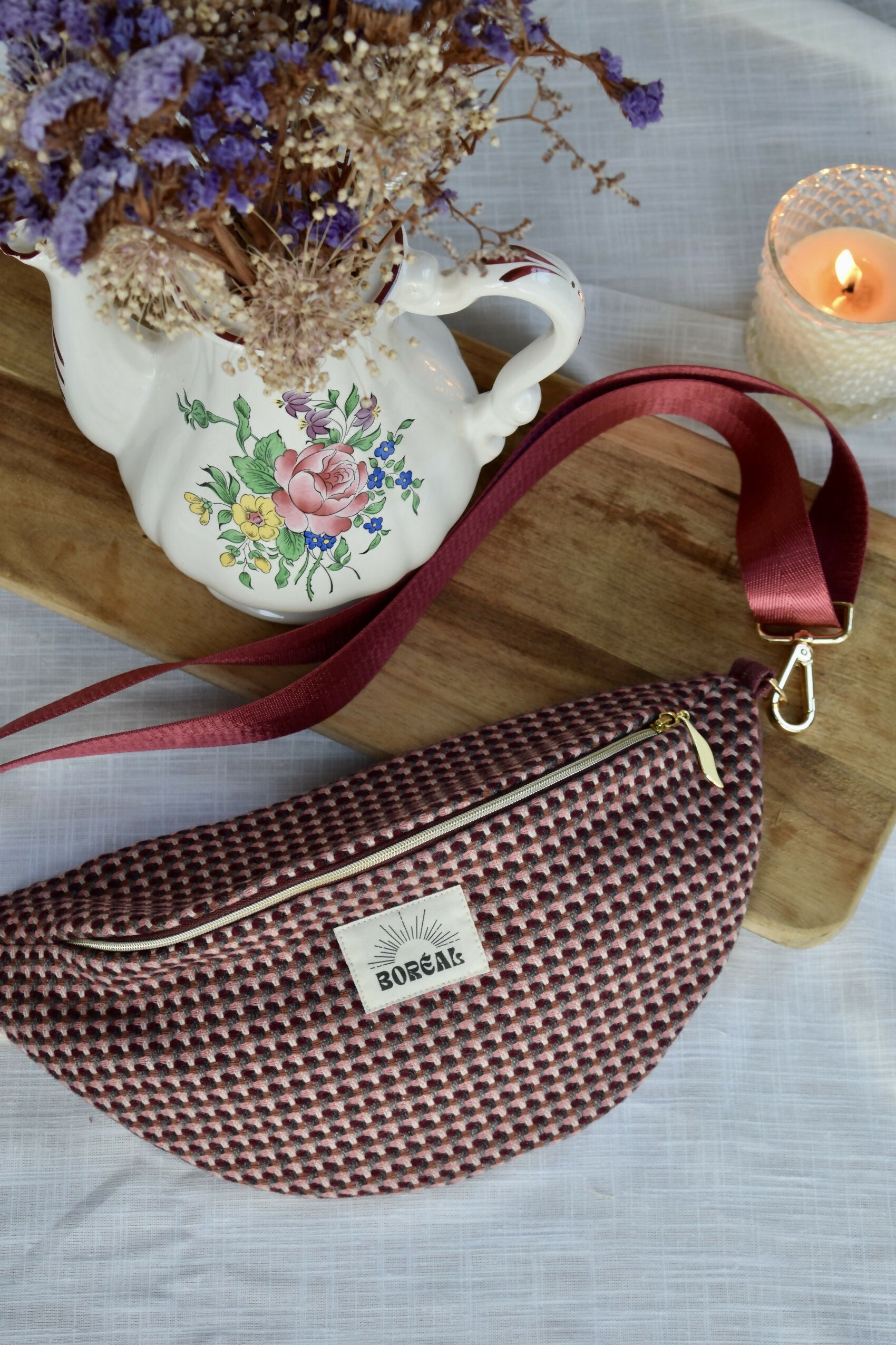 banane-bordeaux-tweed-coton-laine-carreaux-chic-ethique-artisanale-fait-main-tendance-upcycling-2