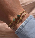 Bracelet 3 perles agate indienne