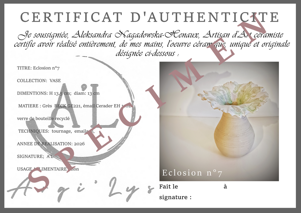 Vase “Éclosion n°7”