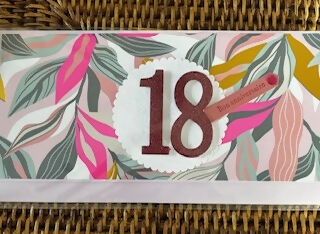 CARTE ENVELOPPE ANNIVERSAIRE 18 ANS