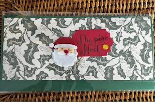 Carte enveloppe NOEL VERT