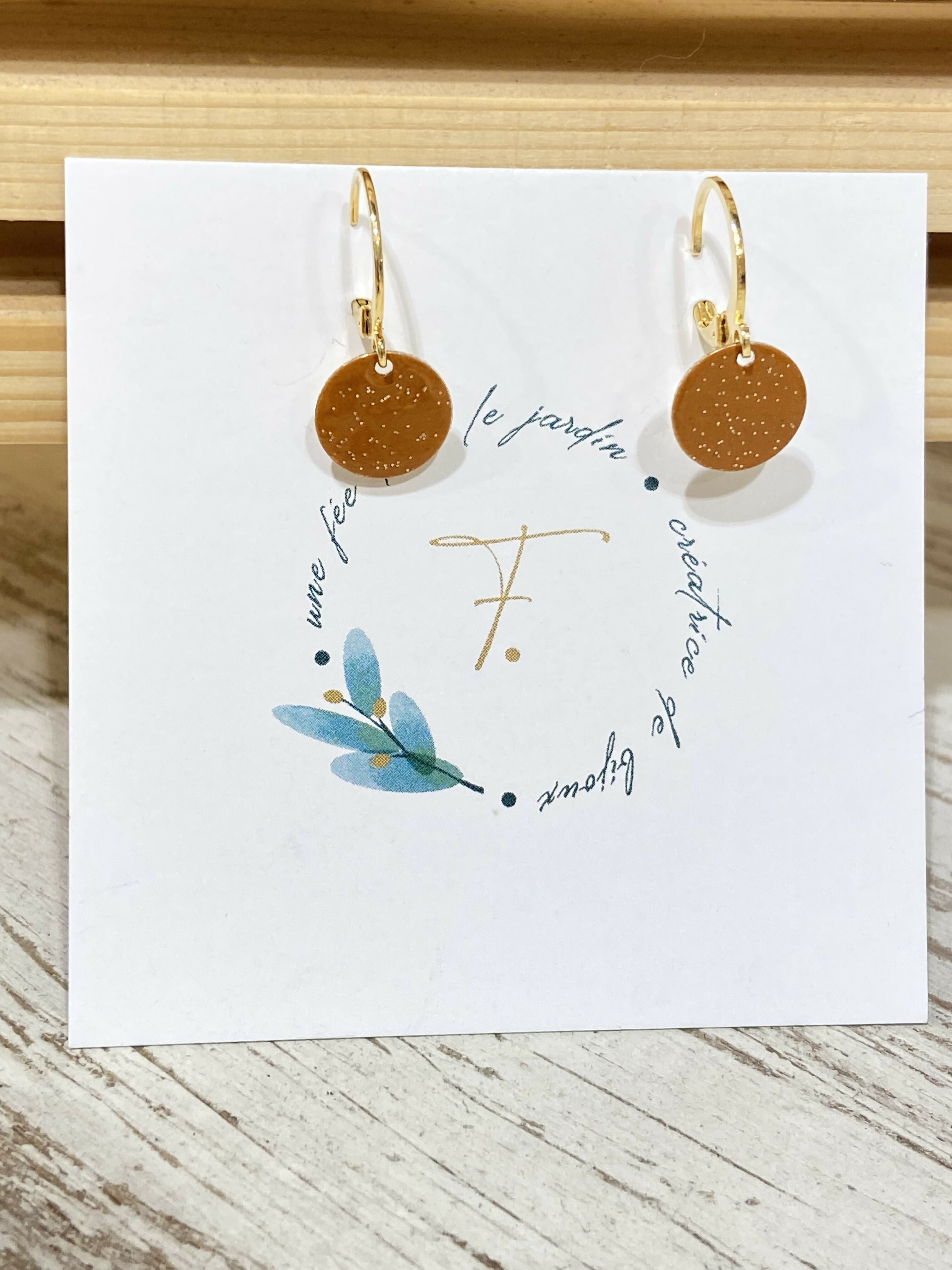 Boucles d oreilles doré Capucine