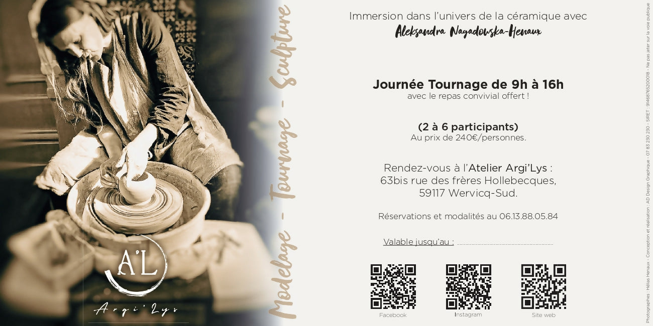 JOURNEE TOURNAGE de 9H à 16 h ( avec repas convivial )