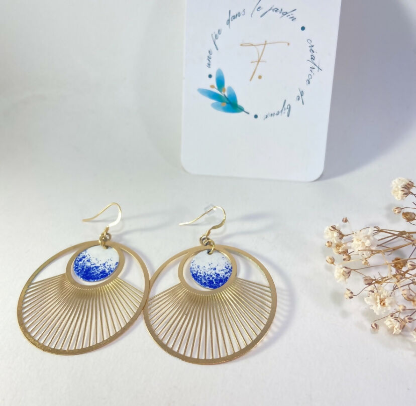 Copper Mimosa earrings