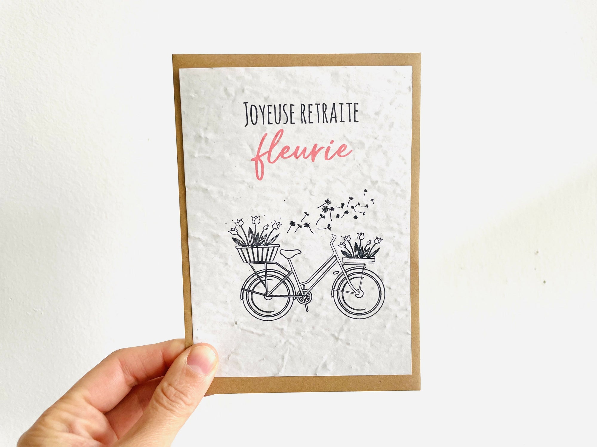 Carte à planter retraite fleurie