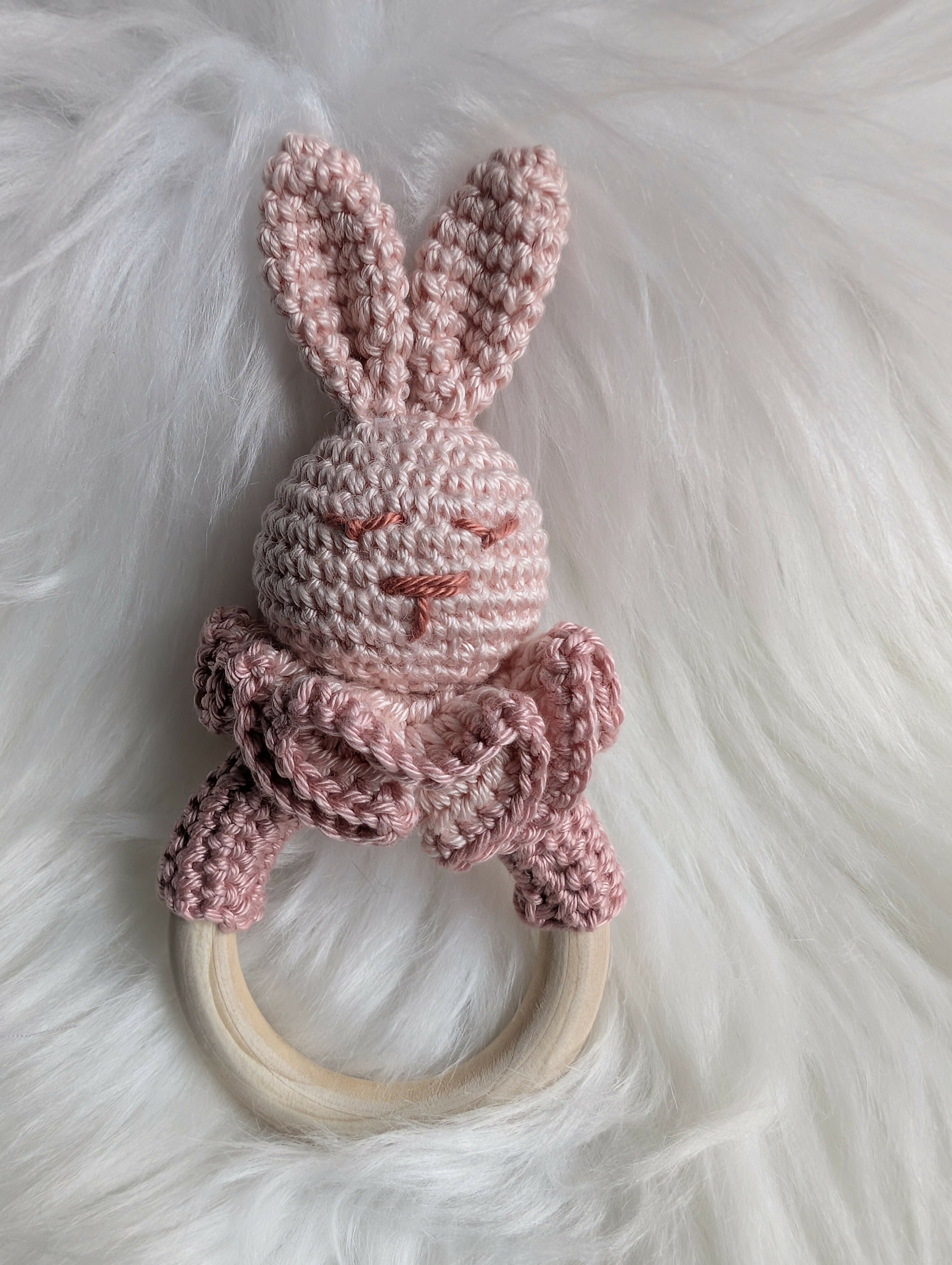 Rabbit baby rattle