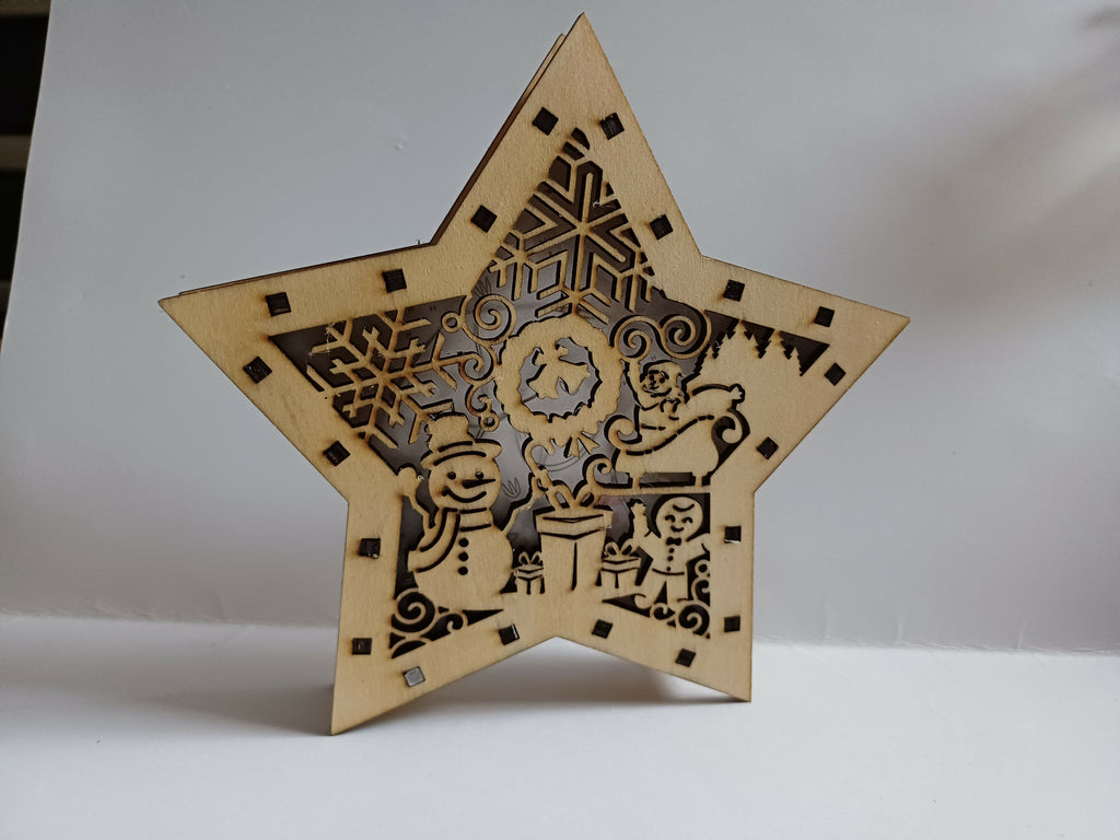 Etoile Noel illuminée 2