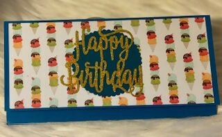 CARTE ENVELOPPE ANNIVERSAIRE "HAPPY BIRTHDAY"