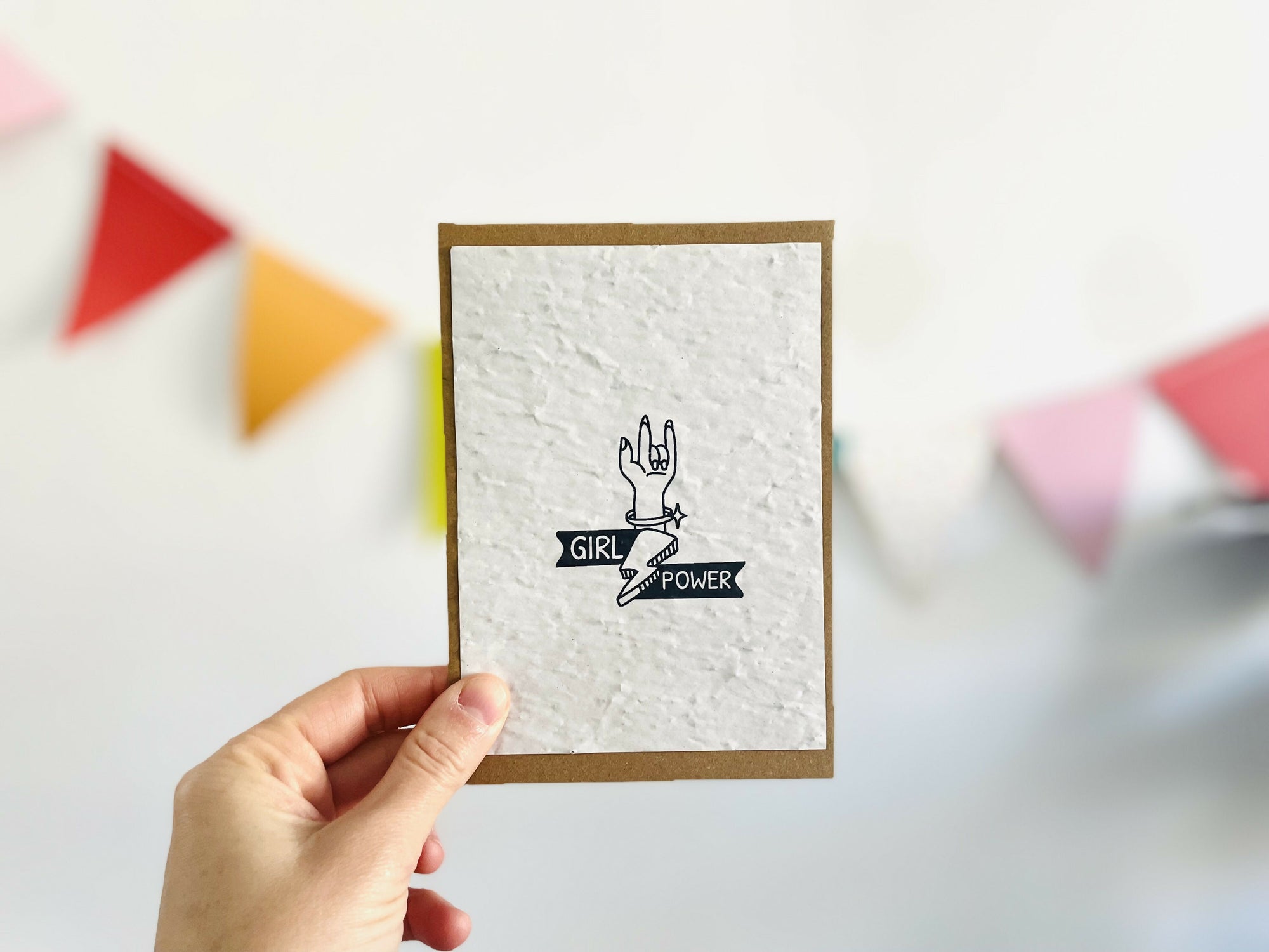 Carte à planter girl power