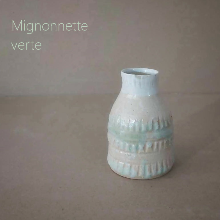 Vase “Mignonnette verte” miniature