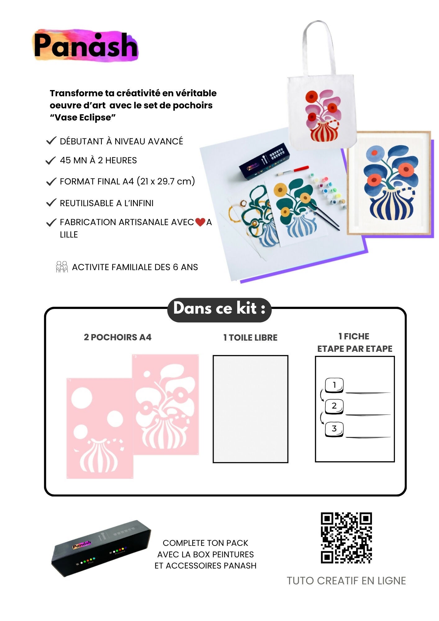 A4 Stencil Kit - Eclipse Vase