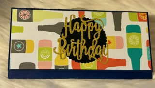 CARTE ENVELOPPE ANNIVERSAIRE "HAPPY BIRTHDAY"