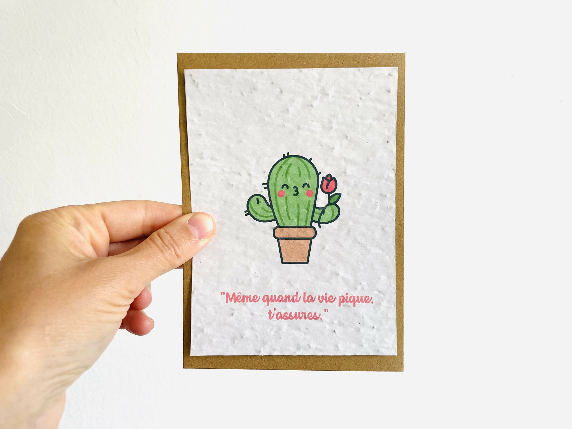 Carte à planter cactus