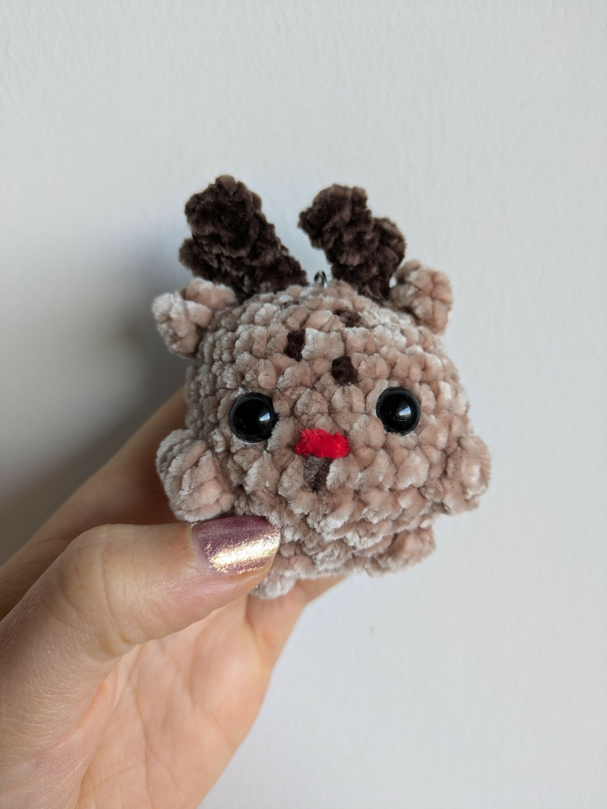 porte clé renne de noël tout doux