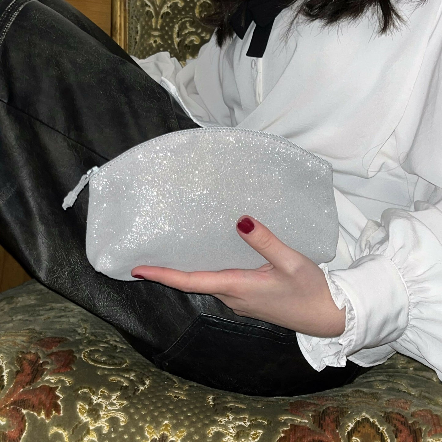 Maxi Trousse à Trésors en cuir Pailleté