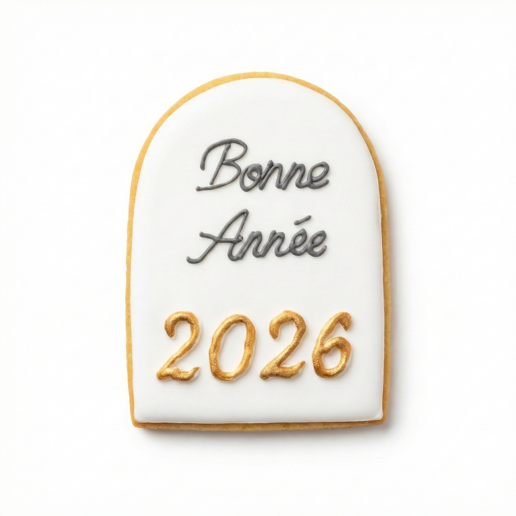 Bonne année - Biscuit décoré