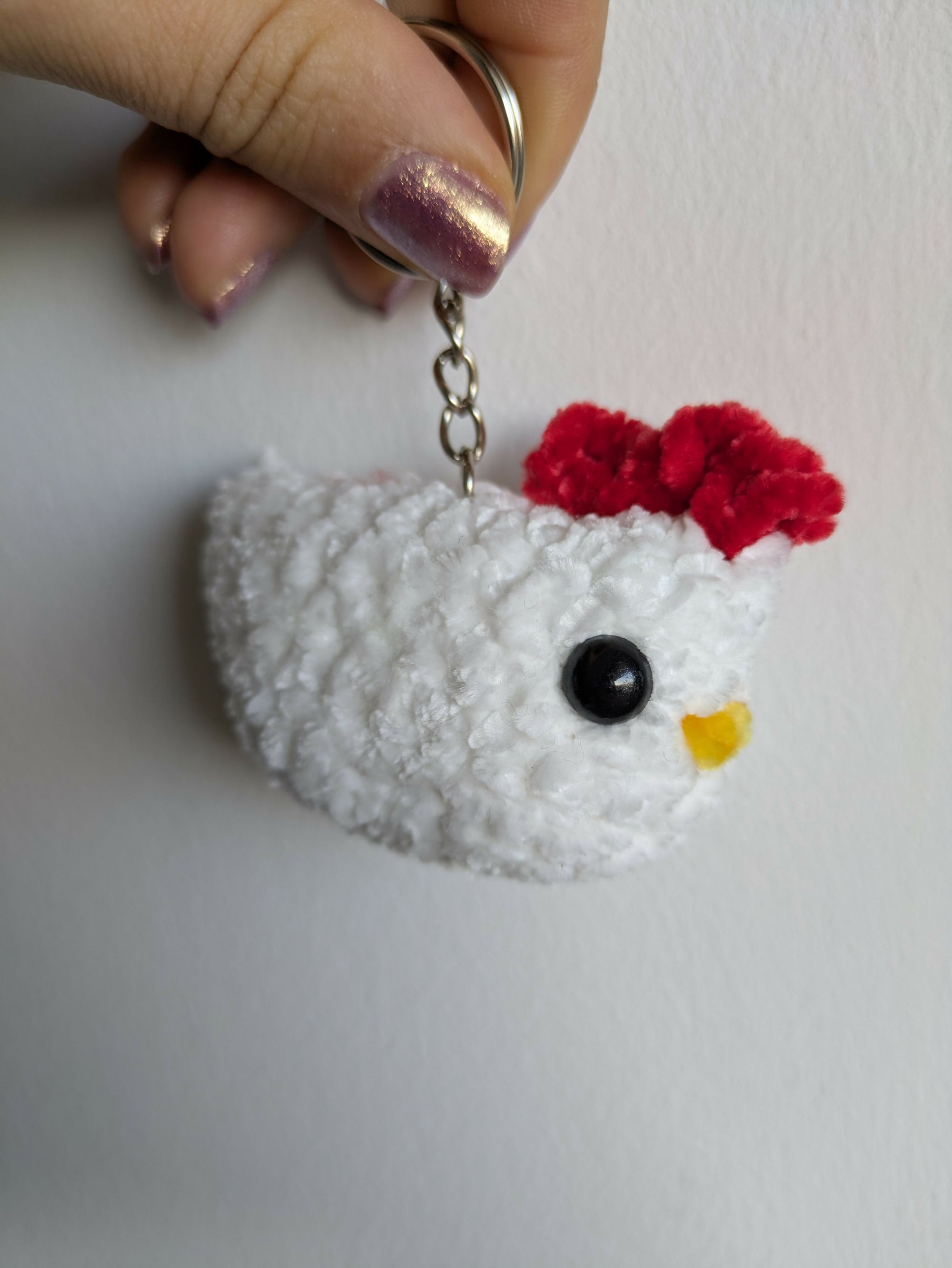 porte clé poulette toute douce