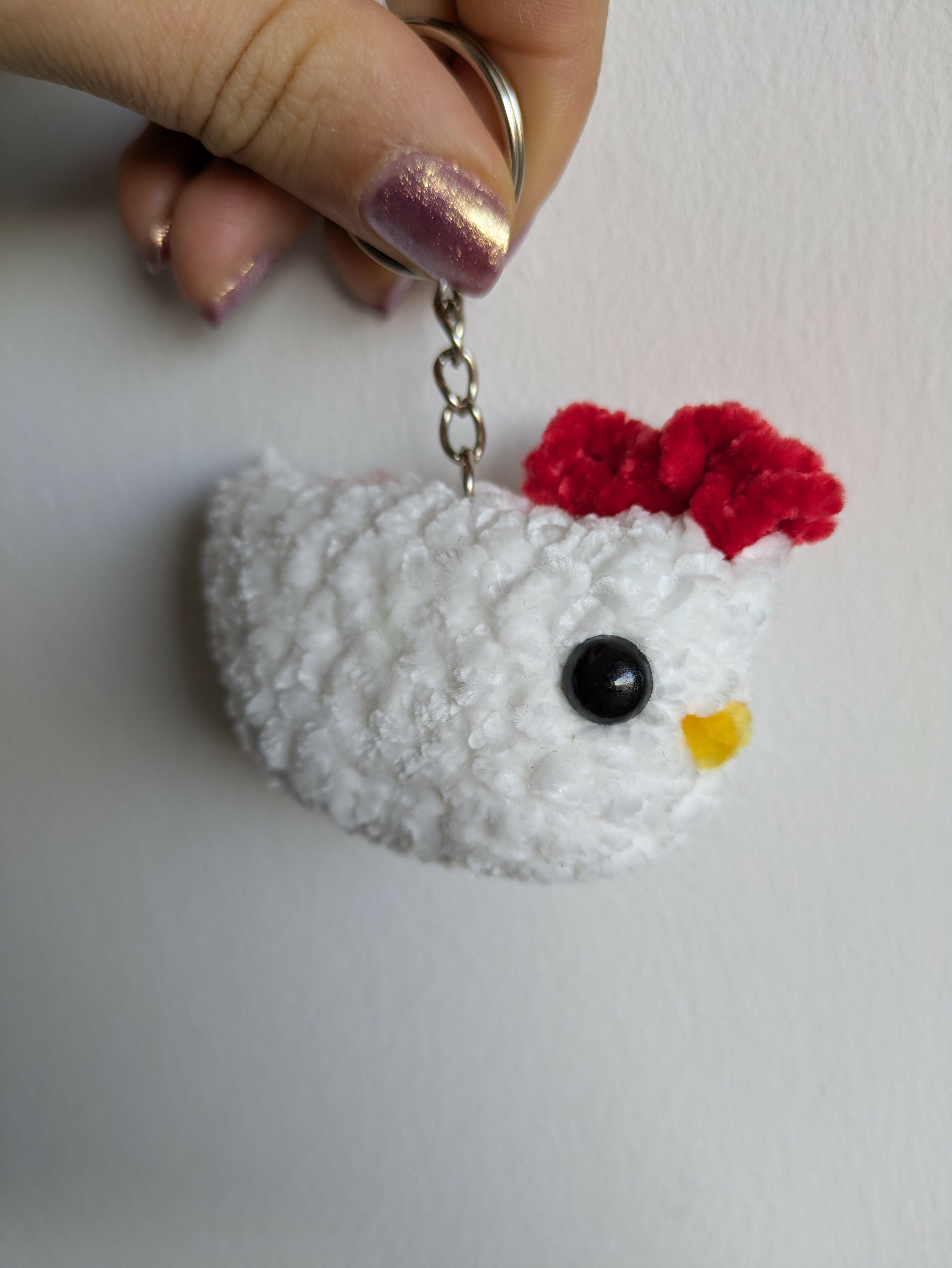 Super soft chick keyring