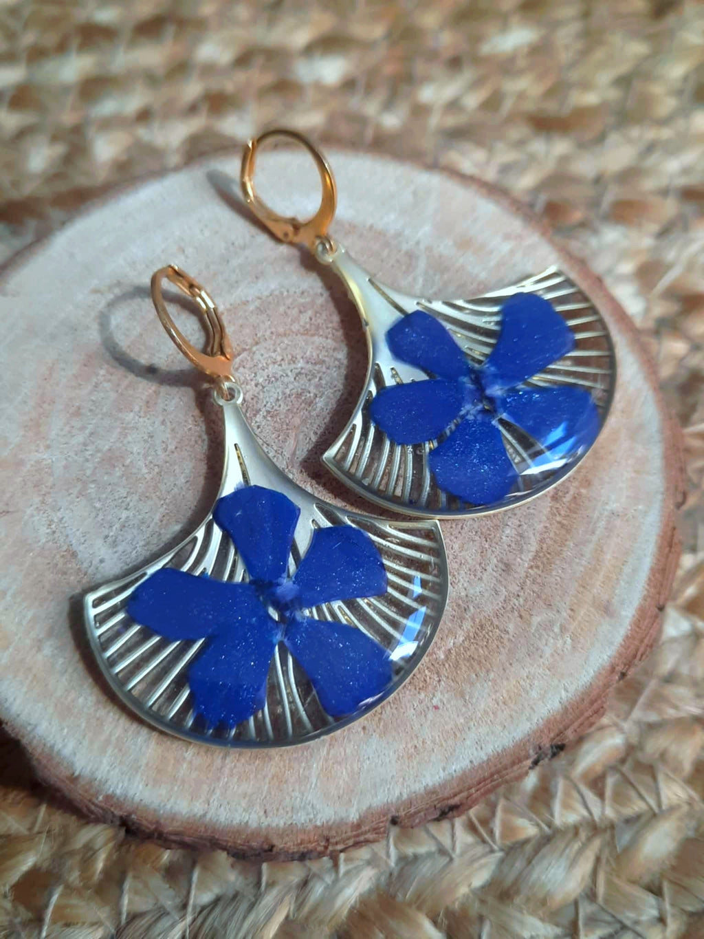 Boucles d'oreille, Pervenche