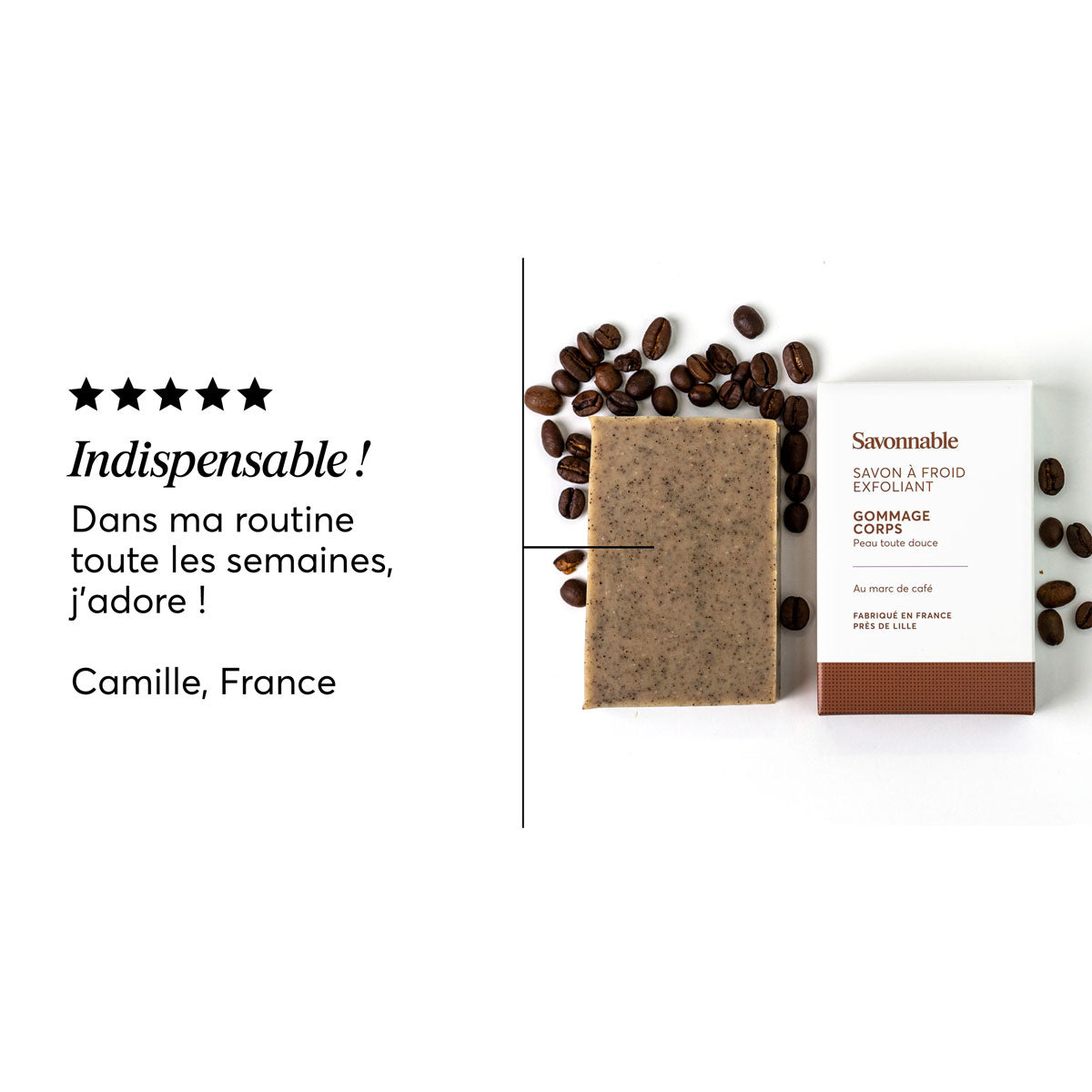 Savon solide exfoliant Gommage corps