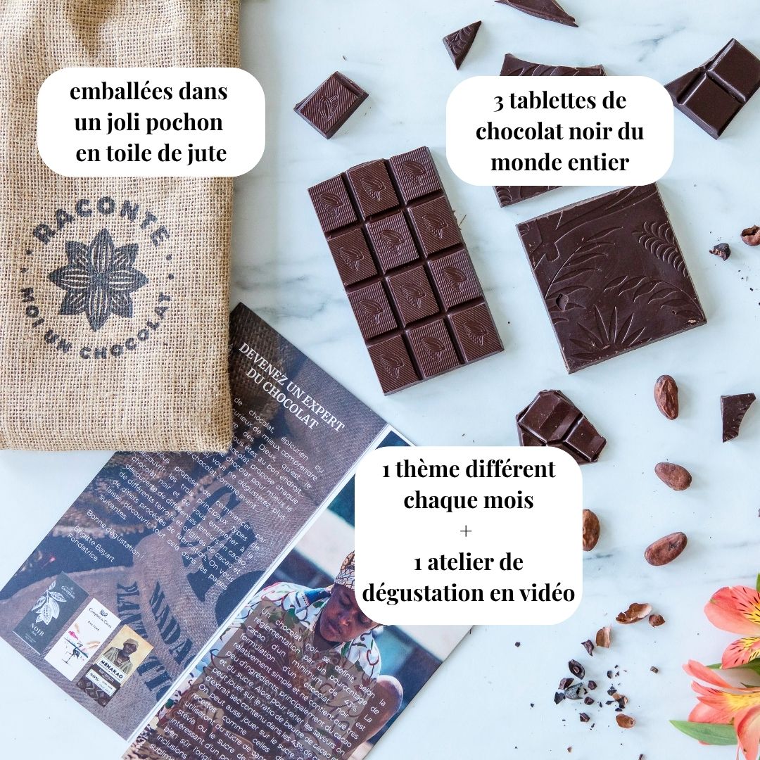 box mensuelle chocolat, livraison chocolat, coffret chocolat