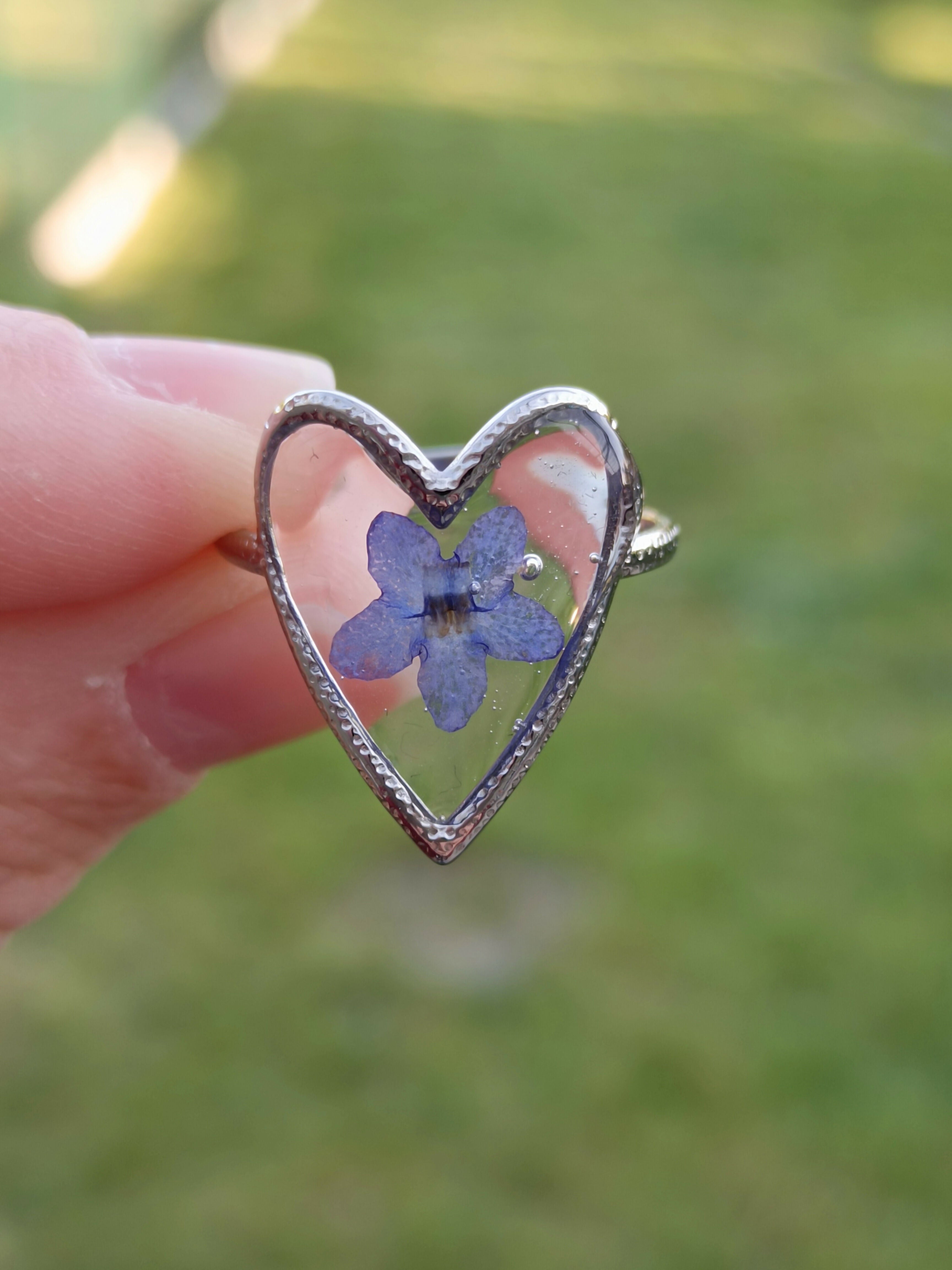MEL/BCM Hammered Heart Ring
