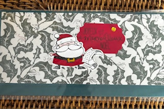 Carte enveloppe NOEL VERT