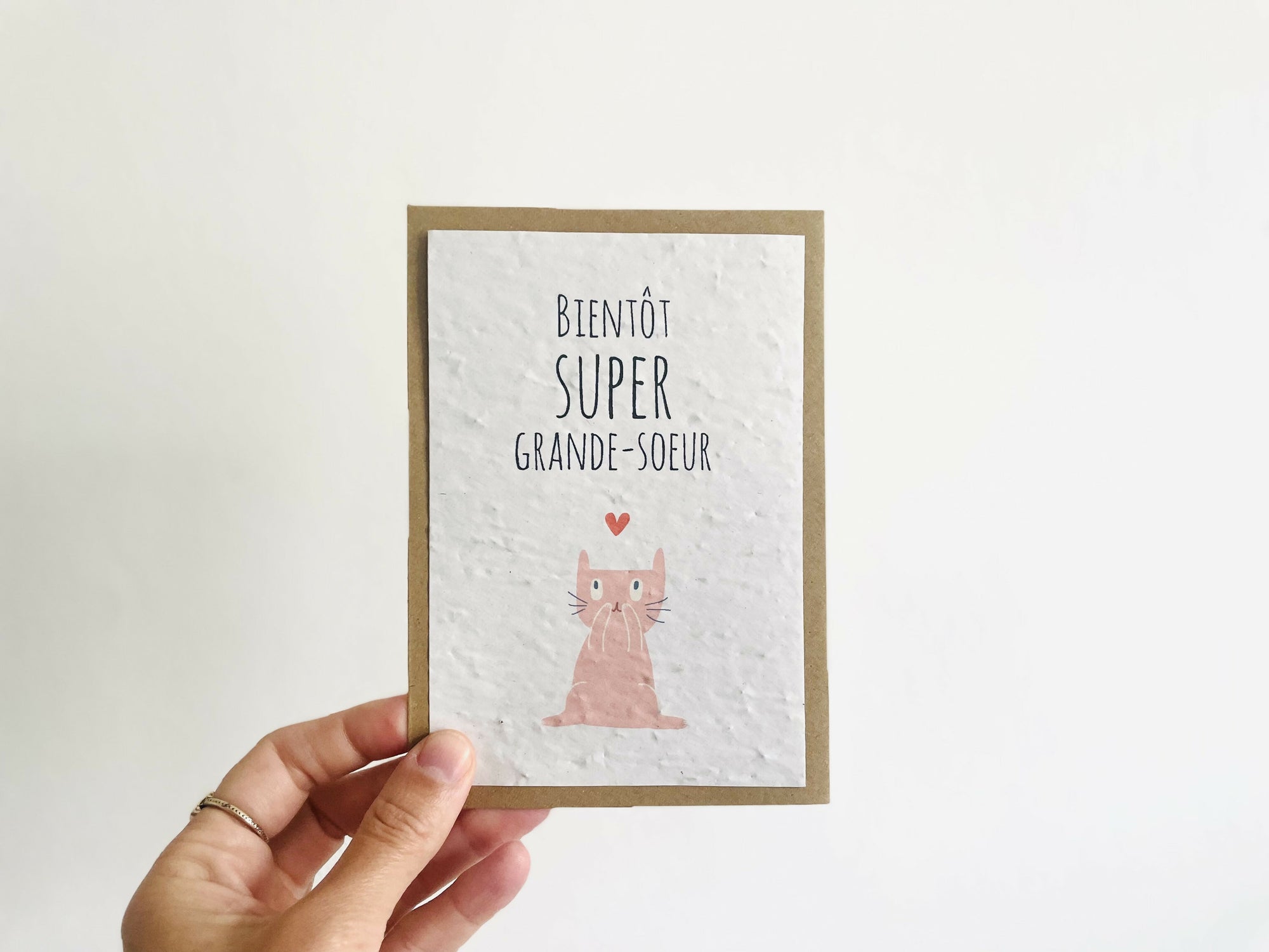 Carte à planter super grande soeur annonce grossesse