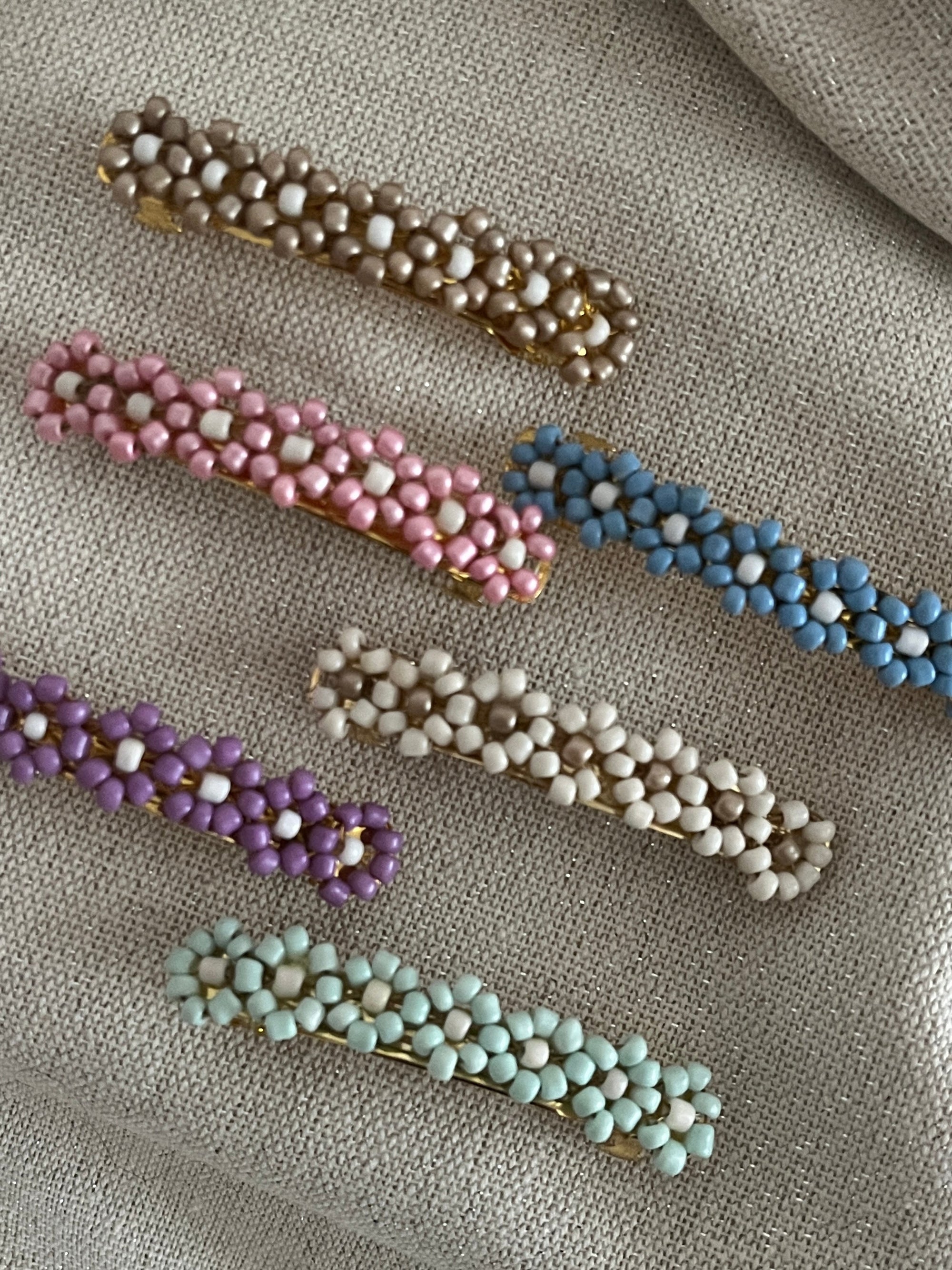 barrette cheveux perles