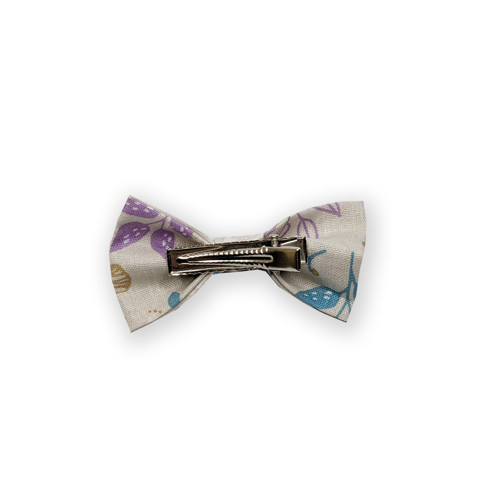 Barrette noeud coton secret