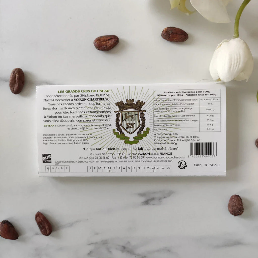 Bonnat Grand Cru historique Ceylan 75%