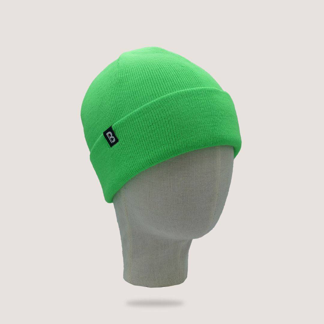 Bonnet 8-12 ans vert fluo