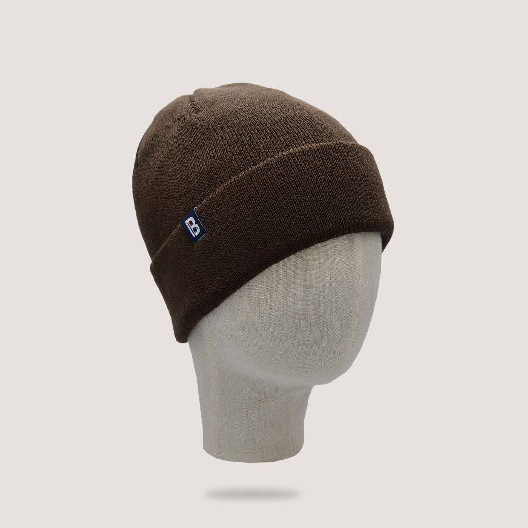 Bonnet 8-12 ans marron
