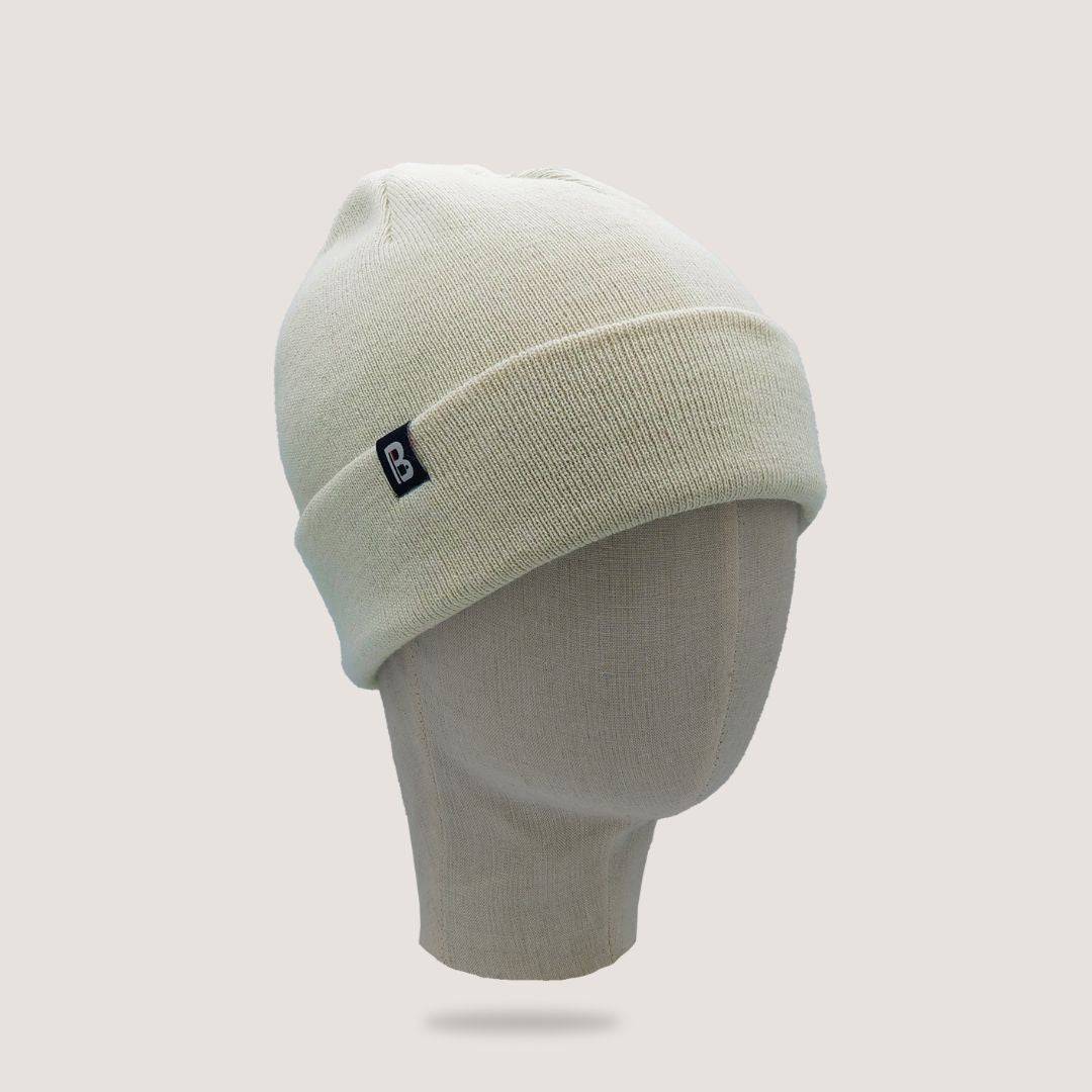 Bonnet 8-12 ans marron écru