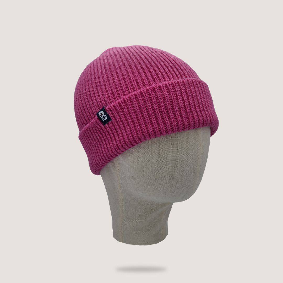 Bonnet Mérinos fushia