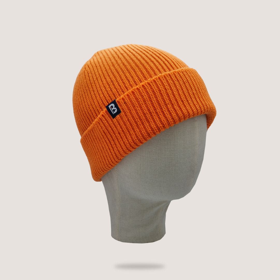 Bonnet Mérinos orange