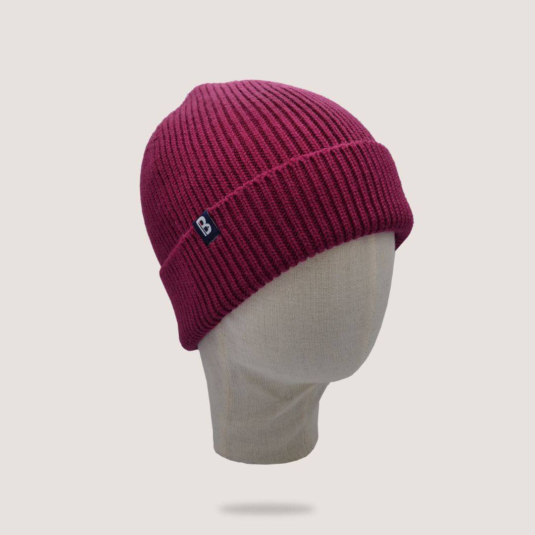 Bonnet Mérinos fushia