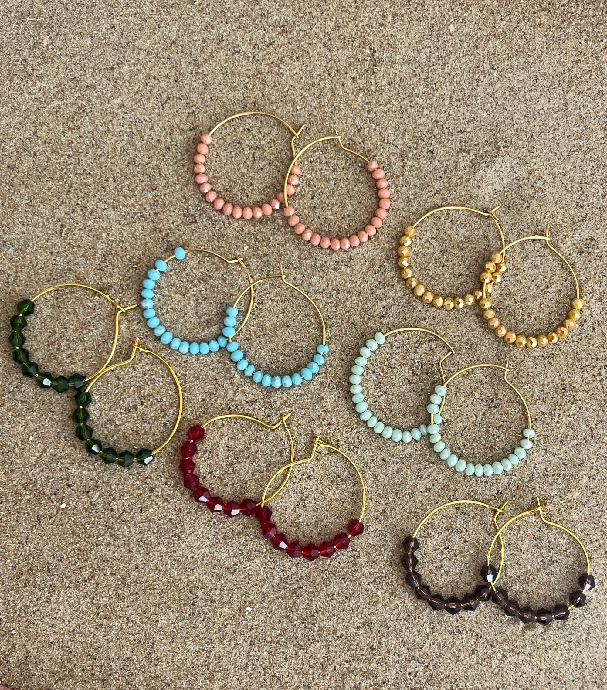 boucles d'oreilles perles creoles