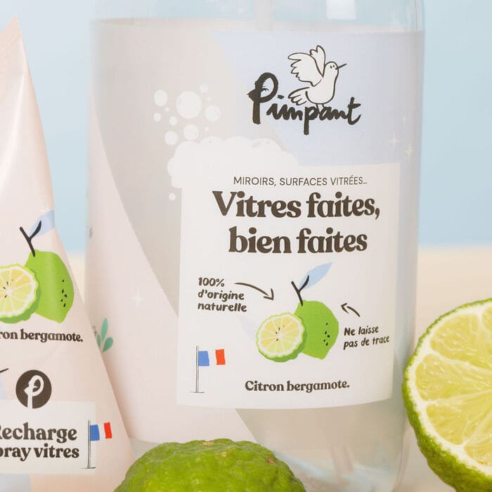Bouteille rechargeable pour nettoyant vitres