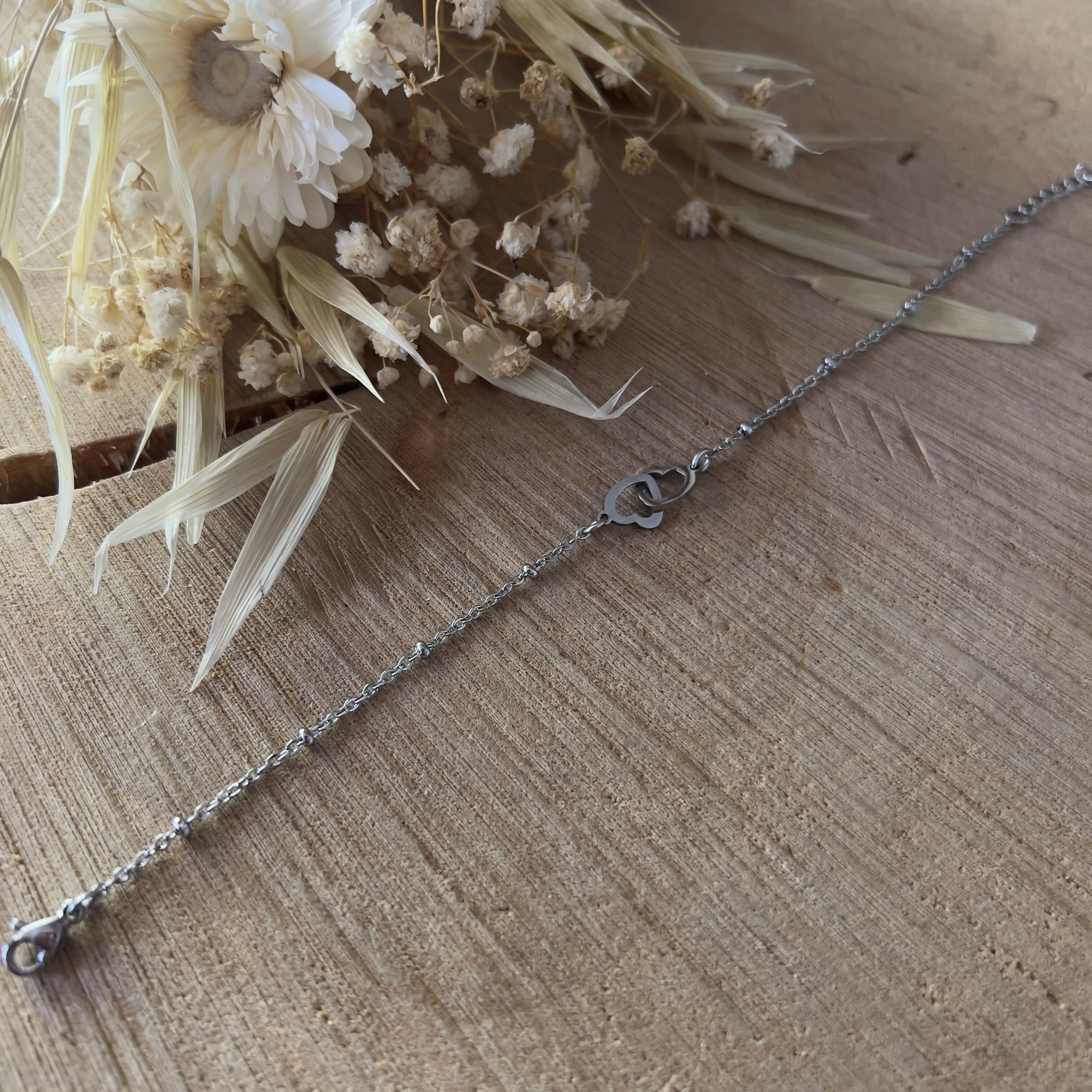 Bracelet coeur argent