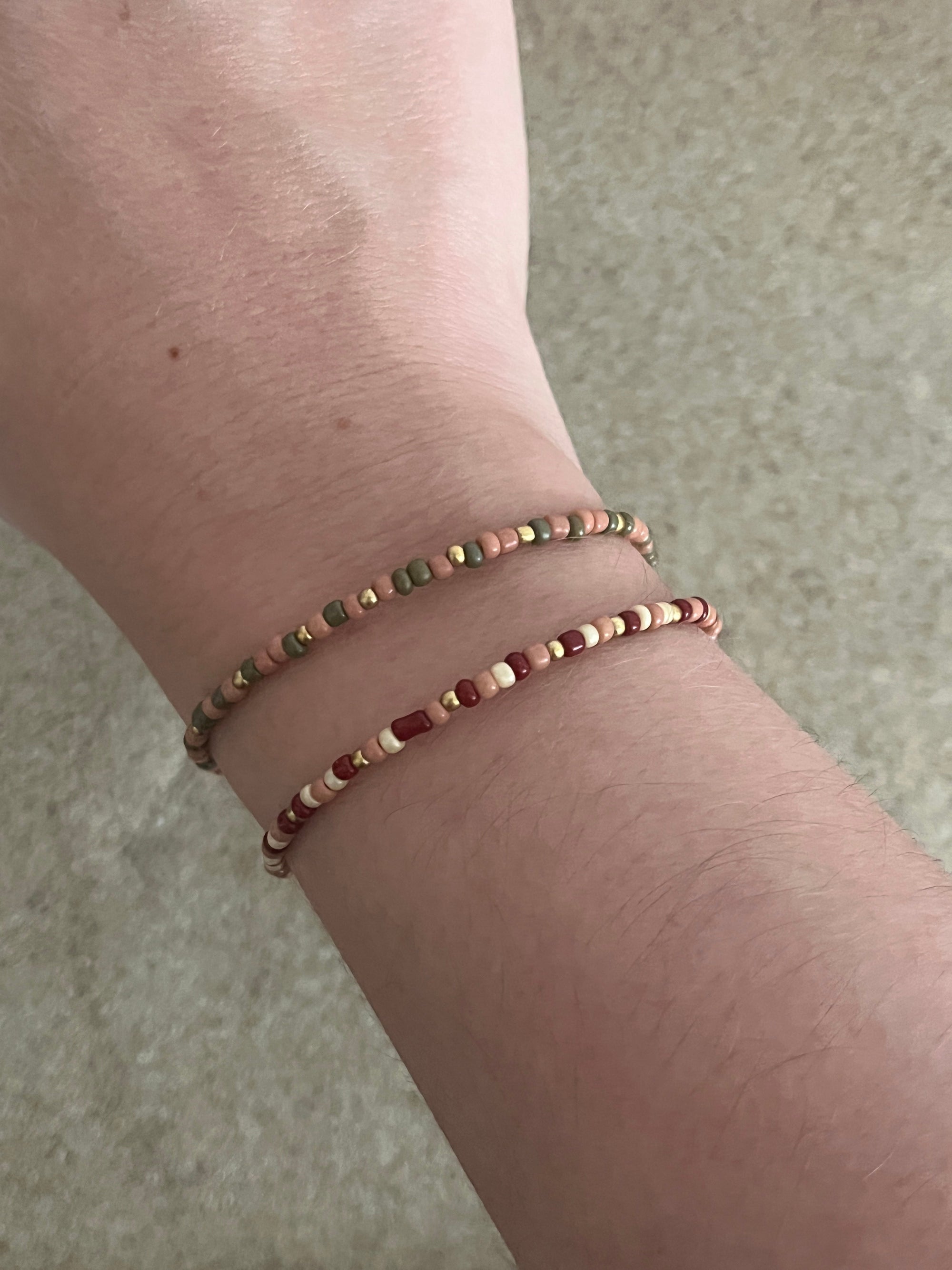 bracelets en perles