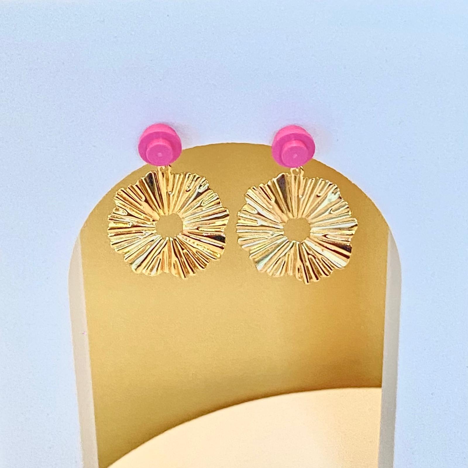 Boucles d'oreilles soleil pendantes - Les Lumineuses